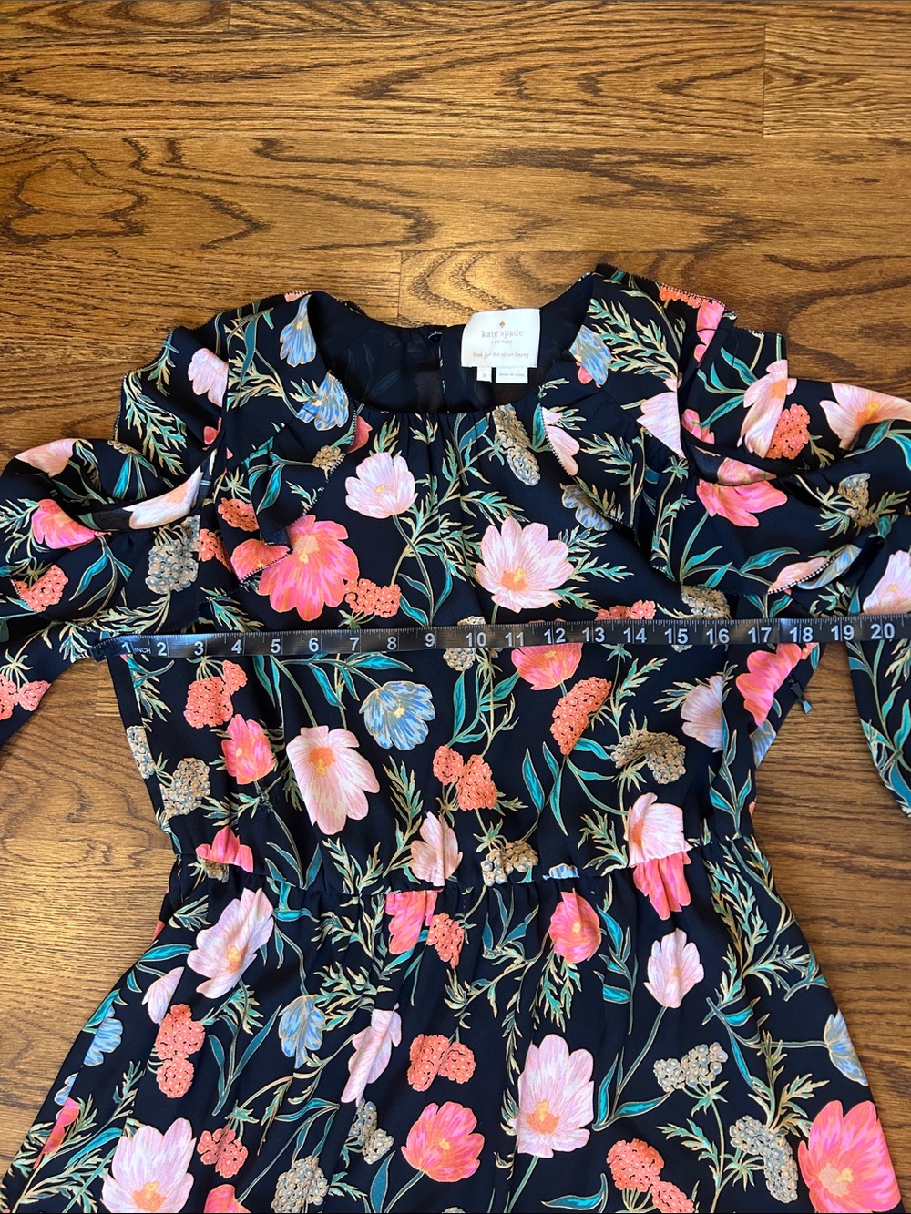 Kate Spade Blossom Cold Shoulder Dress size 8 - Picture 6 of 9